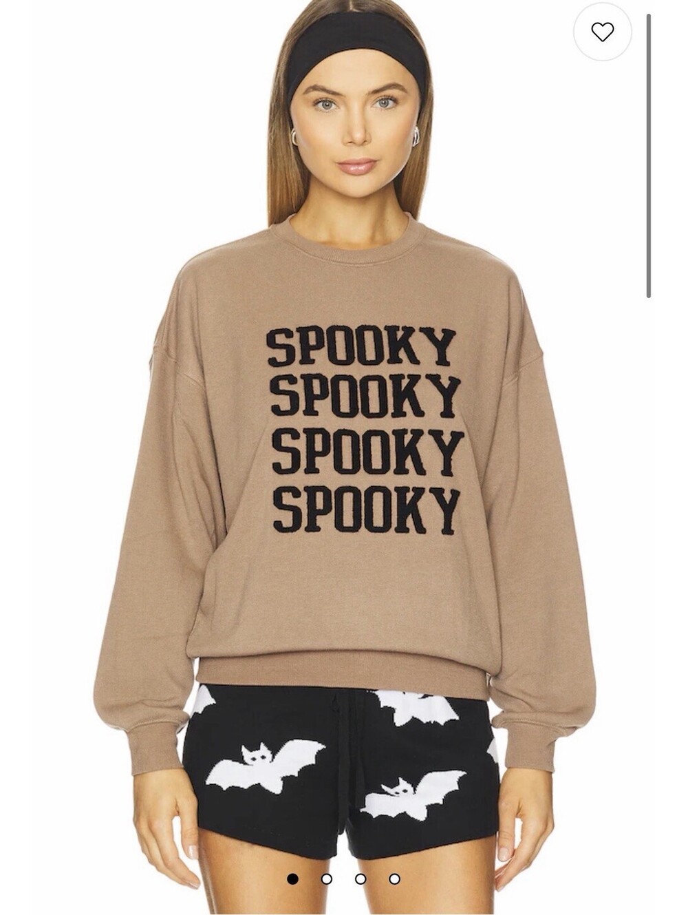 Beach Riot Devyn Spooky Oversized Sweatshirt Medium As/is